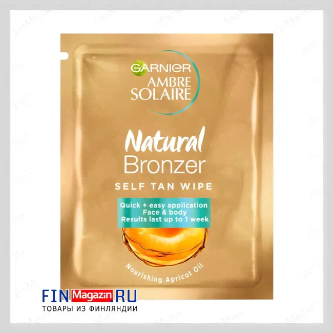 Салфетки для автозагара Garnier Ambre Solaire Natural Bronzer Wipes 5,6 гр