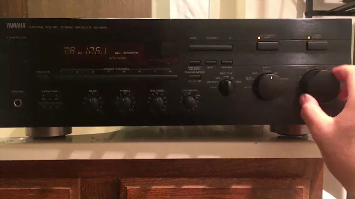 YAMAHA Natural Sound Stereo Receiver RX-596 - Button Testing