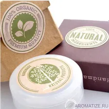 Этикетка самоклеющаяся Natural 100% Organic