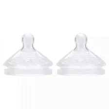 NUK, Simply Natural, соски, от 1 месяца, со средней степенью текучести, 2 соски