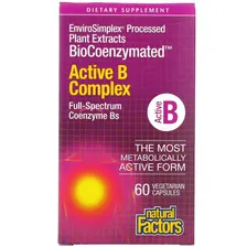 Витаминный комплекс Natural Factors BioCoenzymated, Active B Complex 60 вегетарианских капсул
