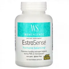 Natural Factors, WomenSense, EstroSense, гормональный баланс, 120 вегетарианских капсул