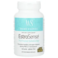 Natural Factors, WomenSense, EstroSense, гормональный баланс, 60 вегетарианских капсул