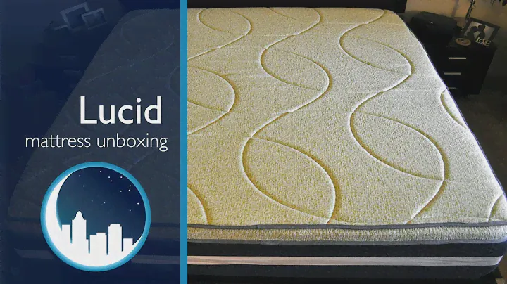 Lucid 16" Natural Latex + Memory Foam Mattress Unboxing