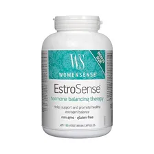 Natural Factors, WomenSense, EstroSense, гормональный баланс, 150 вегетарианских капсул